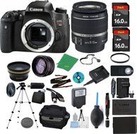 Canon Rebel T6S Camera + 18-55mm STM + 2pcs ZeeTech 16GB Memory + Case + Reader + Tripod + Starter Set + Wide...