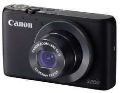 PSS200 5 times zoom (Black) F value of 2.0 wide-angle 24mm optical digital camera Canon PowerShot S200 (BK) -... N4