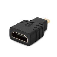 Aurum Cables Right Angle L Shape HDMI Male to HDMI Female Adapters - Black - Pack of 5 + 3 Cable Ties N21