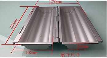 Plum Blossom Flower Aluminium Anodizing Shape 30.5cm Long Toaster Smooth Wall Metal Mold Bread Toast Maker Cake... N6