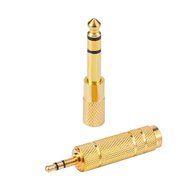 eBoot 4 Pieces Headphone Adapter 6.35 mm (1/ 4 Inch) Male to 3.5 mm Female Stereo Adapter Plus 3.5 mm Stereo Male... N3