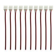 DODOLIGHTNESS 10Pcs Connector Adapter Cable LED PCB Strip 3528 to 3528 Single Color 8mm Free Welding N15