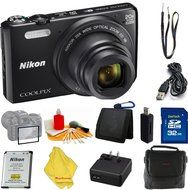 Nikon Coolpix S7000 16 MP Digital Camera with 20x Optical Image Stabilized Zoom 3-Inch LCD (Black) + Case+32 GB...