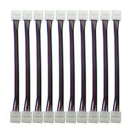 DODOLIGHTNESS 10Pcs Connector Adapter Cable LED PCB Strip 3528 to 3528 Single Color 8mm Free Welding N17