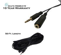BAFX Products&reg; - 25 Foot - Shielded - Headphone Stereo Audio Extension - 3.5mm Jack - (M/F) Male to Female - Nickel... N6