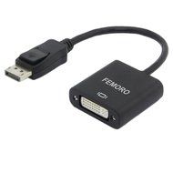 Display to DVI Adapter Converter, FEMORO Display Port DP To DVI-I Adapter Displayport DVI-D Splitter Male to Female...