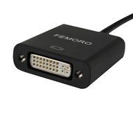 Display to DVI Adapter Converter, FEMORO Display Port DP To DVI-I Adapter Displayport DVI-D Splitter Male to Female... N3