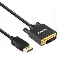 DisplayPort to DVI Adapter, Dp Display Port to DVI Converter Male to Male Gold-Plated Cord 6 Feet Black Cable... N3