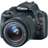 Canon EOS Rebel SL1 Digital SLR Camera &amp; EF-S 18-55mm IS STM &amp; 75-300mm III Lens with 32GB Card + Case + Battery... N3