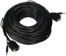 Steren 253-200BK 100-Feet SVGA DE15HD + 3.5mm Stereo Cable