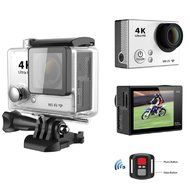 Sport Camera, TONSEE Waterproof H2R Super Slim Ultra HD 4K Video Sport Camera Remote Control, Silver N3