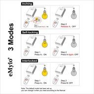 eMylo&reg; DC 6V 10A 1CH RF Wireless Relay Remote Control Light Switches 433Mhz Transmitter with Receiver N8
