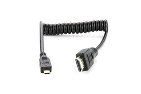 Atomos 30cm (11.81") Coiled Micro HDMI to Full HDMI Cable, Extends Up to 17.72"