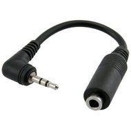 Cables4PC 2.5mm Male Plug to 3.5mm Female Stereo Adapter Cable for ipod PDA