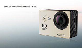 Action Camera, TONSEE W9 2.0 Inch WiFi Ultra HD 4K Sport Action Camera Waterproof -- Gold N3