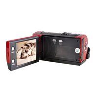 PowerLead CAM06 720P 16MP 2.7-Inch TFT LCD 16x Zoom DV DVR Digital Video Camcorder - Black and Red N13