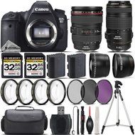 Canon EOS 6D DSLR Camera + Canon 24-105mm IS USM Lens + Canon 70-300mm IS USM Lens + 0.43X Wide Angle Lens + 2.2x...