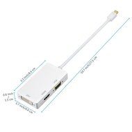 OMorc 3-in-1 Mini DisplayPort (Thunderbolt) to DVI VGA HDMI TV Adapter Cable for Apple iMac and MacBook Surface... N13