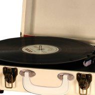 Timestorm XR-638BP Belt-Drive 3-Speed Portable Stereo Bluetooth Turntable N4
