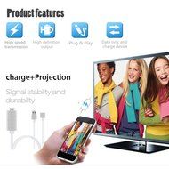 Docooler&reg; Super Speed USB Female to HDMI Adapter Cable Airplay Supported Lightning Speed for iPhone 6S 6Plus 6... N2