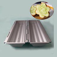 Plum Blossom Flower Aluminium Anodizing Shape 30.5cm Long Toaster Smooth Wall Metal Mold Bread Toast Maker Cake... N8