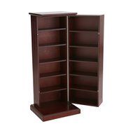 SEI Black Media Storage Pedestal, Espresso N4