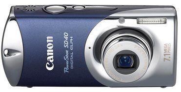 Canon PowerShot SD40 7.1MP Digital Elph Camera with 2.4x Optical Zoom (Noble Blue) N6