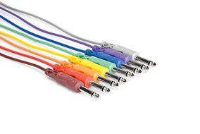 Hosa CPP-890 1/4 inch TS Unbalanced Patch Cables, 3 feet