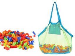 Benair Toy Bag, Beach Toys, Pool Toys, Lego Bricks, Mesh Tote To Declutter N2