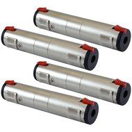 GLS Audio 1/4" Locking Coupler Female Dual TS and TRS Plug Jack Adapter - 1/4 inch to 1/4 inch Barrel Dual Stereo... N2