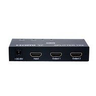 Aoken 1x8 8 Ports HDMI Powered Splitter for Full HD 1080P &amp; 3D Support (One Input To Eight Outputs) N8