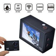 4k Waterproof Camera Wifi Wireless Sports Action Camera with 2 inch LCD Screen- Silver N2