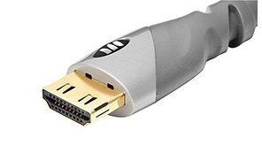 Monster - Gold Series 5' Cable - Gray - 18 GBps - 4K &amp; 3D Compatible - Convenience Packaging