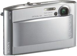 Sony Cybershot DSCT5 5.1MP Digital Camera with 3x Optical Zoom (Silver) N9
