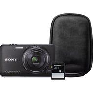 Sony DSCWX9/BBDL 16.2 MP CMOS Sensor with 5 x Optical Zoom Digital Camera Bundle Black (OLD MODEL) N14