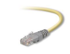 Belkin 25-Foot CAT5e Crossover Molded Networking Cable (Yellow) N2