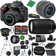 Nikon D5500 - International Version (No Warranty), 18-55mm f/3.5-5.6 DX VR, Nikon 70-300mm f/4-5.6G, 2pcs 16GB... N2