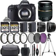 Canon EOS 6D DSLR Camera + Tamron 28-75mm XR Di Lens + 0.43X Wide Angle Lens + 2.2x Telephoto Lens + 64GB Storage...