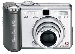 Canon PowerShot A70 3.2MP Digital Camera w/ 3x Optical Zoom N2
