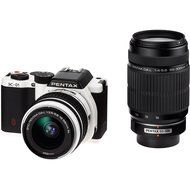 PENTAX DSLR K-01 Double Zoom Lens kit White/Black K-01WZK WH/BK - International Version (No Warranty)