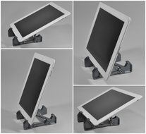 double angel billet stand for smart phone tablet silver N5