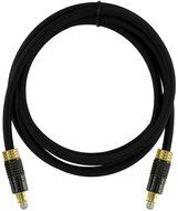 Digital Audio Cable (3.3 Feet) - TOSLINK Fiber Optic (S/PDIF, ADAT, EIAJ) - Braided Cord - JIS F05 Male to Male... N4