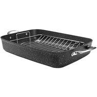 New THE ROCK by Starfrit 060325-002-0000 THE ROCK by Starfrit 17" Roaster with Rack &amp; Stainless Steel Handles