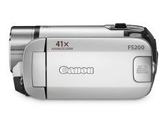 Canon FS200 Flash Memory Camcorder w/41x Advanced Zoom (Misty Silver) - 2009 MODEL (Discontinued by Manufacturer) N6