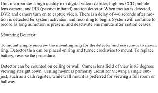 First Alert Imitation CO2 Detector Camera/DVR with True NightVision and 6 Month Battery Power-DOWN VIEW