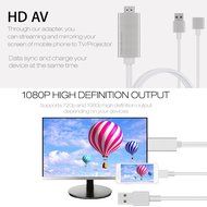 Docooler&reg; Super Speed USB Female to HDMI Adapter Cable Airplay Supported Lightning Speed for iPhone 6S 6Plus 6... N4