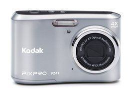 Kodak PIXPRO Friendly Zoom FZ41 16 MP Digital Camera with 4X Optical Zoom and 2.7" LCD Screen (Silver) N4