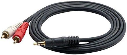 Pyle-Pro PCBL42FT6 12 Gauge 6 Feet RCA Male to 3.5mm-Inch Male Cable
