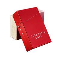 Bleiou 2PCS Aluminum 20 Pieces Cigar Cigarette Tobacco Holder Storage Case Pocket Box Auto High-grade Men&#039;s Cigarette... N3