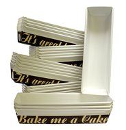 Hanamal Baking Paper Loaf Pans 11 x 3.5 x 2 Inches (Pack of 24)